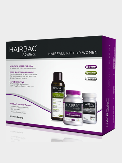 HAIRBAC ADVANCE HAIRFALL KIT for WOMEN